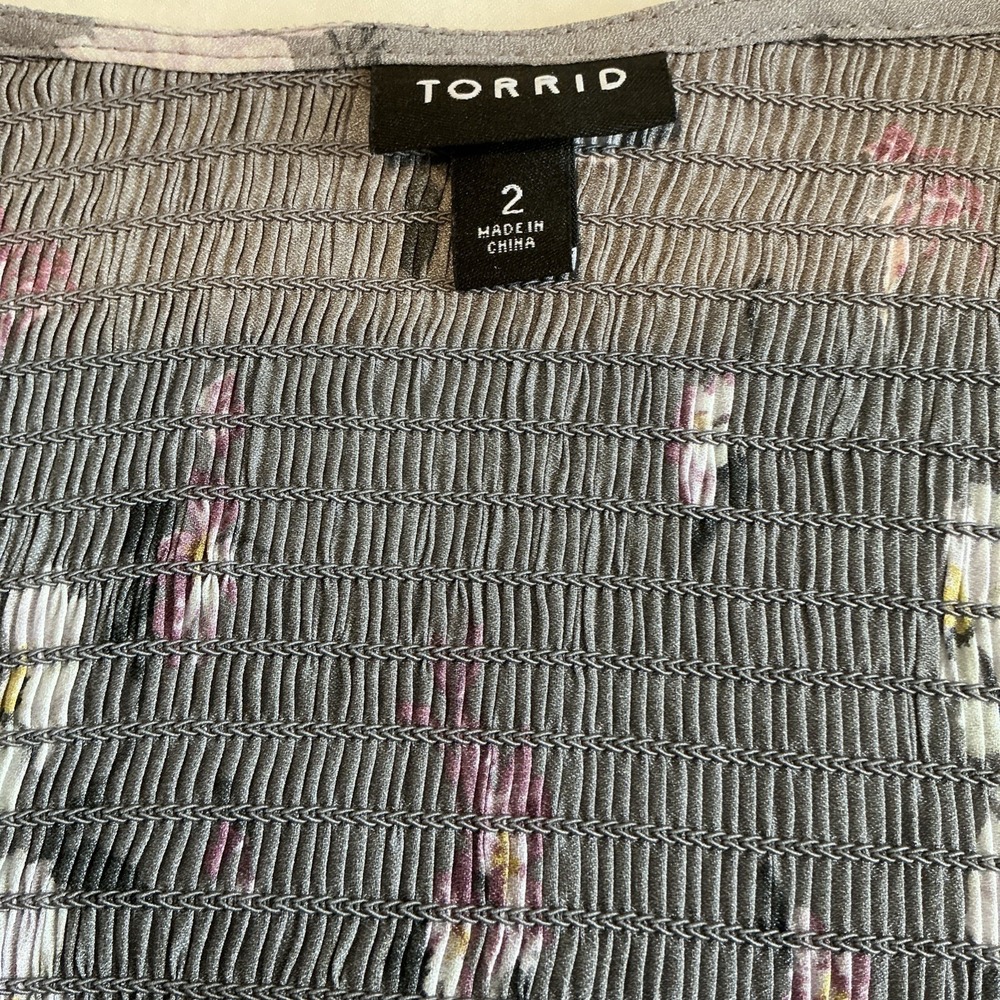 TORRID Women's 2 Lavender Floral Boho Cottagecore - Picture 12 of 12